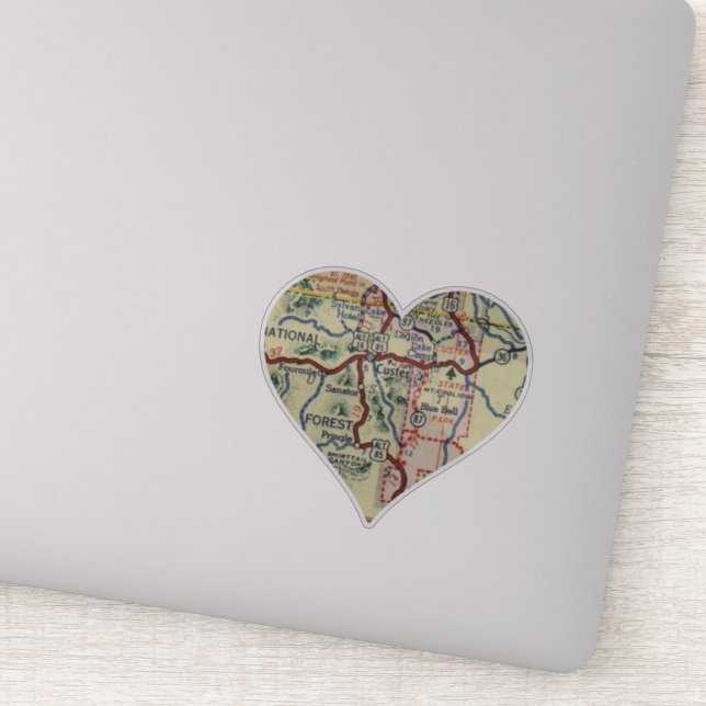 Custer SD Map Sticker (Detail)