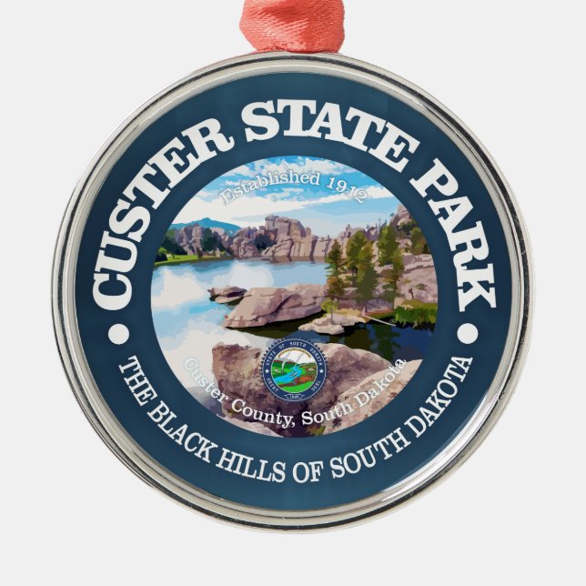 Custer SP Metal Ornament (Front)