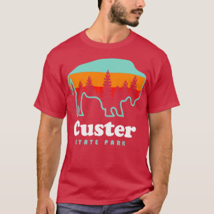 Custer State Park Bison South Dakota Camping T-Shirt