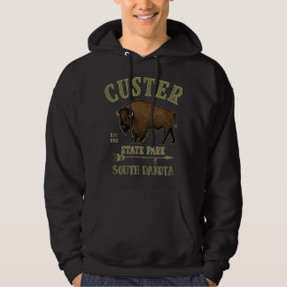 CUSTER STATE PARK Bison South Dakota souvenir Hoodie