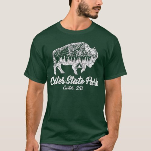 Custer State Park  for Bison Lovers South Dakota  T_Shirt