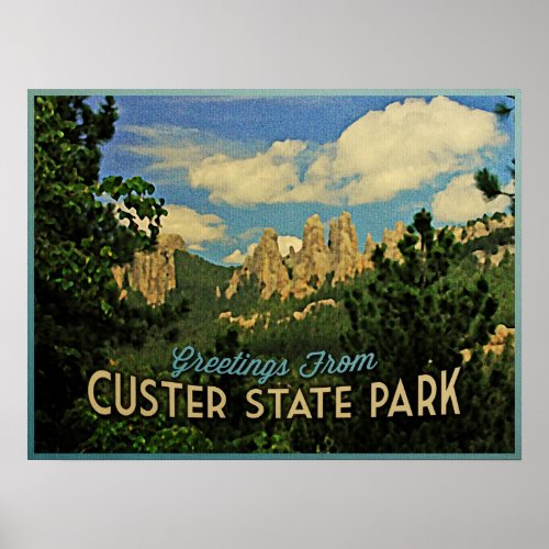 Custer State Park Poster