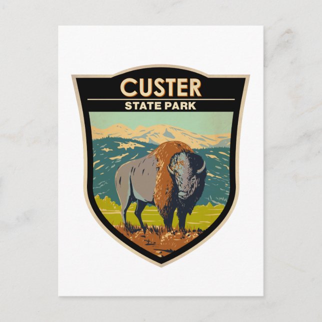 Custer State Park South Dakota American Bison  Postcard (Front)