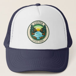 Custer State Park South Dakota Badge Trucker Hat