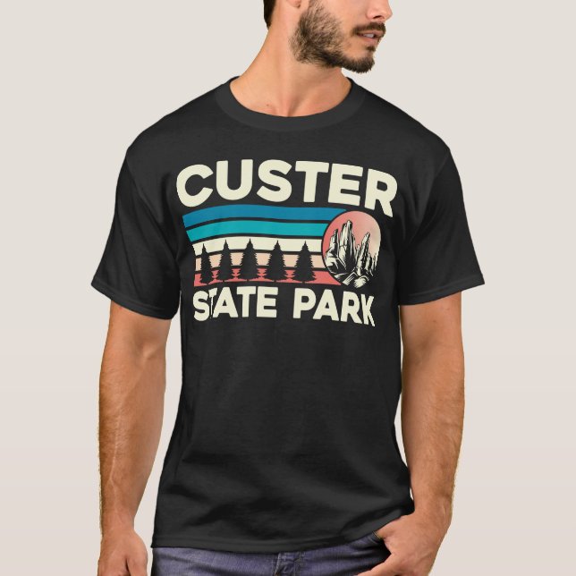 Custer State Park South Dakota Bison Lovers T-Shirt (Front)