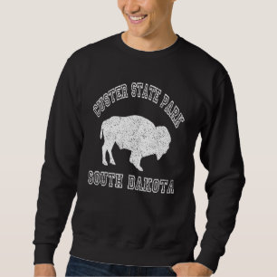 Custer State Park South Dakota Buffalo Hike Camp V Sweatshirt