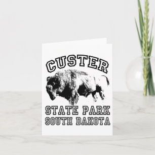Custer State Park South Dakota Buffalo Nature Hiki Card