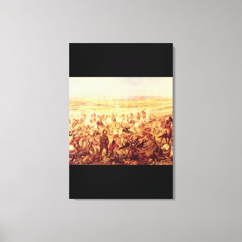 Custers Last Fight Unknown_Art of America Canvas Print