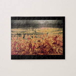 Custer's Last Fight', Unknown_Art of America Jigsaw Puzzle