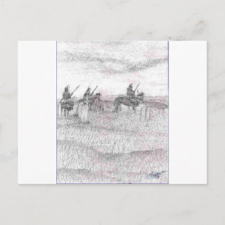 Custers last stand postcard