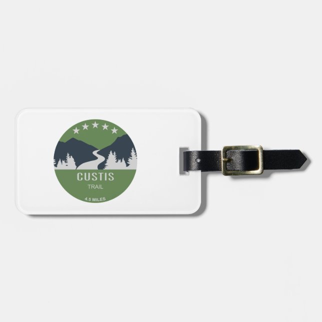 Custis Trail Luggage Tag (Front Horizontal)