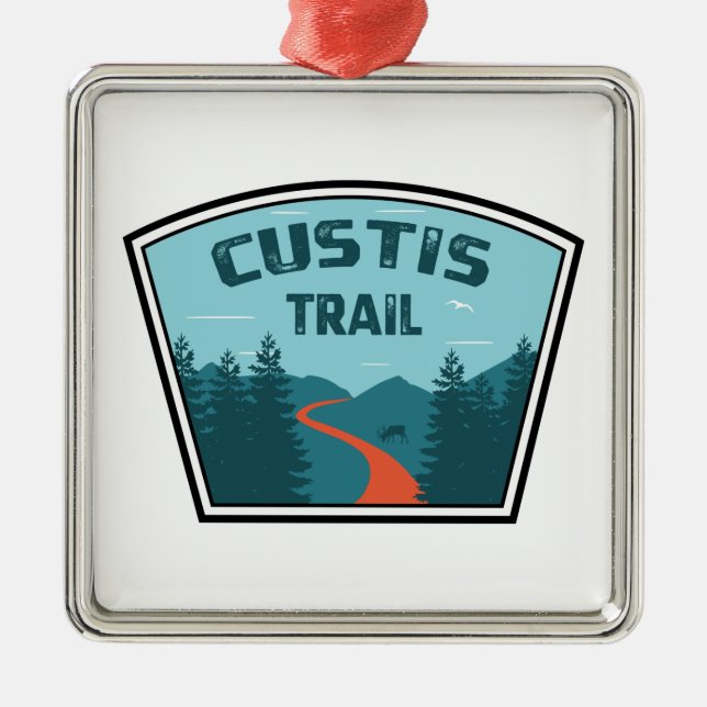 Custis Trail Metal Ornament (Front)