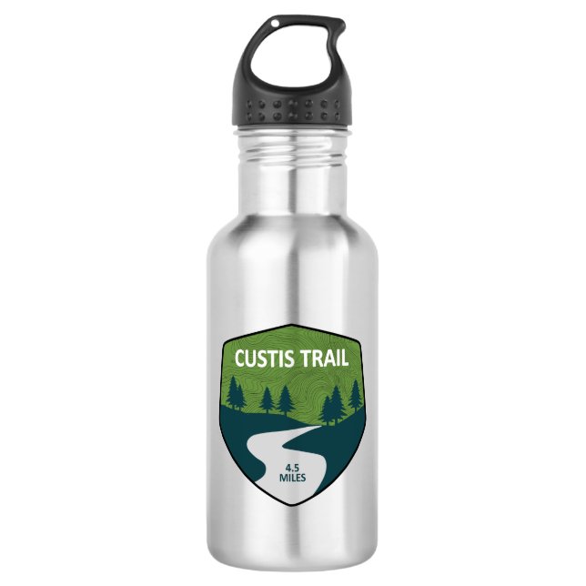 Custis Trail Stainless Steel Water Bottle (Front)