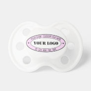 Custo Logo - Photo Name Text Phone Personalized Pacifier at Zazzle