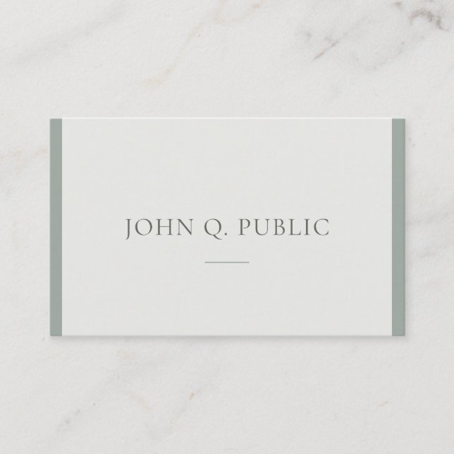 Custo, Modern Professional Simple Design Template Business Card (Front)