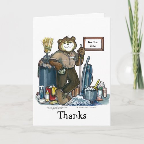 Custodian Greeting Card