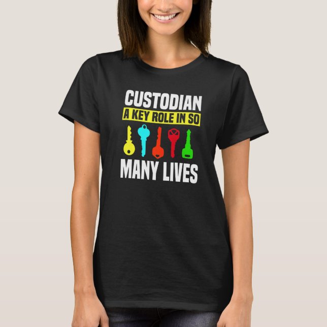 Custodian Keys Janitor Guard Caretaker Porter Hose T-Shirt (Front)