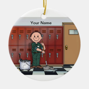 Custodian - Male Ceramic Ornament