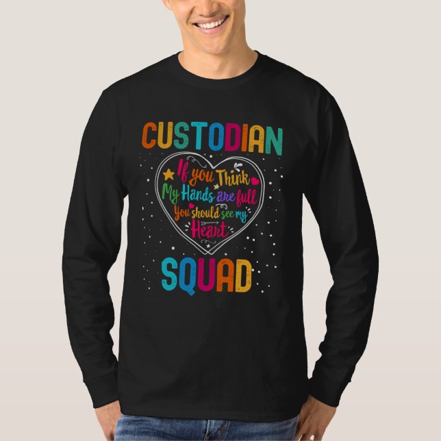 Custodian Squad Appreciation Week Back to School H T-Shirt (Front)