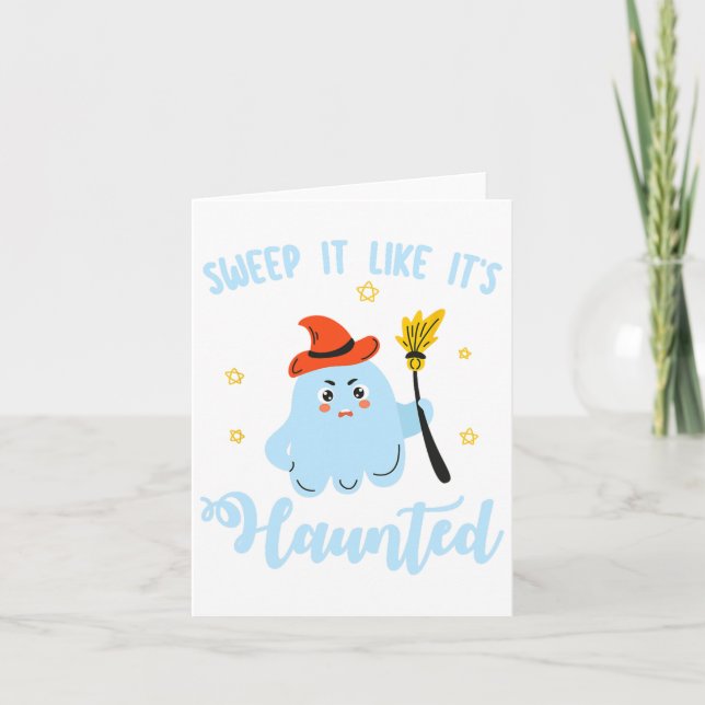 Custodian Squad Back To School Janitor Custodian H Card (Front)