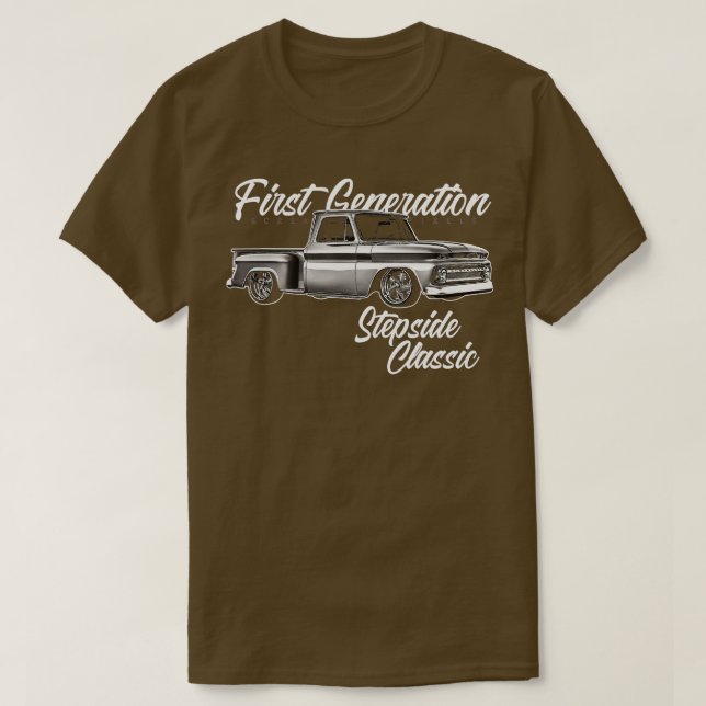 Custom 10 Classic C10 Truck First Generation  T-Shirt (Design Front)