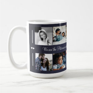 Custom 10 photo collage your text family elegant coffee mug