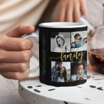 Custom 10 Photo Collage Your Text Family Script Coffee Mug at Zazzle