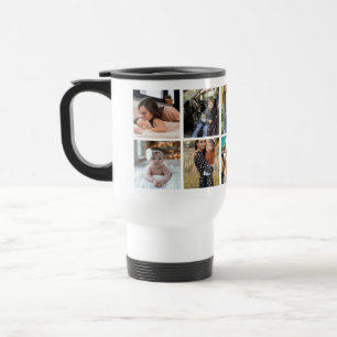Custom 10 Photos Collage Travel Mug