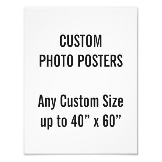 Custom 10" x 13" Photo Poster, up to 40” x 60”