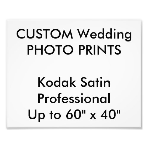 Custom 10 x 8 Professional Photo Prints