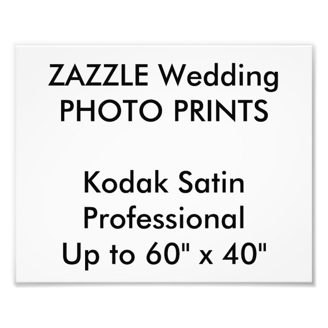 Custom 10" x 8" Professional Photo Prints (Front)