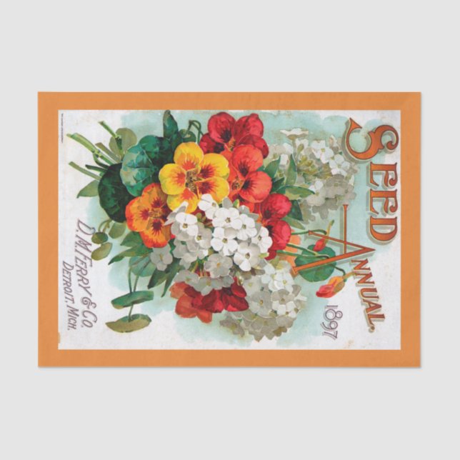 Custom 10lb Tissue Paper, HAPPY SEED Paper (Front)