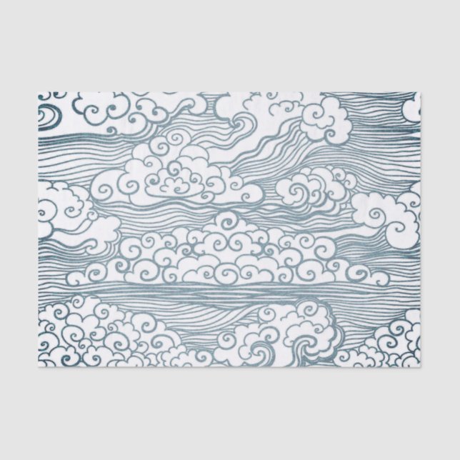 Custom 10lb Tissue Paper, White Japanese CLOUD Paper (Front)