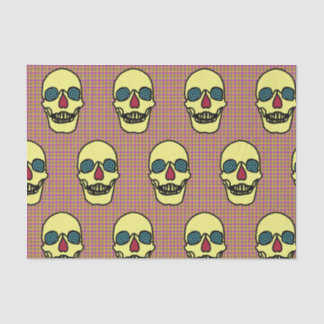 Custom 10lb Tissue Paper, White SKULL Paper
