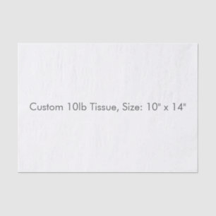 Custom 10lb Tissue, Size: 10" x 14" Tissue Paper
