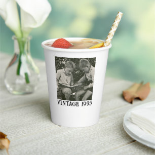 Custom 10th 20th 30th 40th 50th 60 Birthday Party Paper Cups