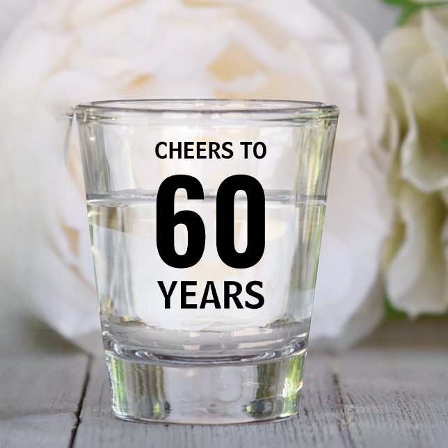 Custom 10th 20th 30th 40th 50th 60 Birthday Party Shot Glass (Creator Uploaded)