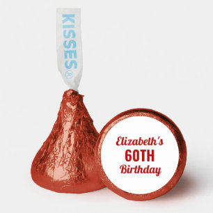 Custom 10th 20th 30th 40th 50th 60th 70th Birthday Hershey®'s Kisses®