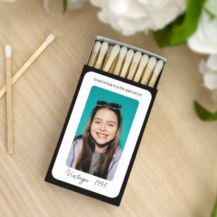 Custom 10th 20th 30th 40th 50th 60th 70th Birthday Matchboxes