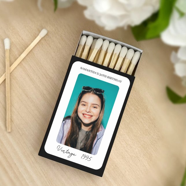 Custom 10th 20th 30th 40th 50th 60th 70th Birthday Matchboxes (Creator Uploaded)