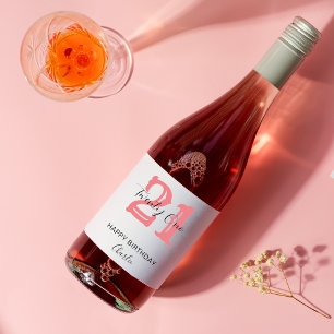 Custom 10th 21st 30th 40th 50th 60 Birthday Party Wine Label