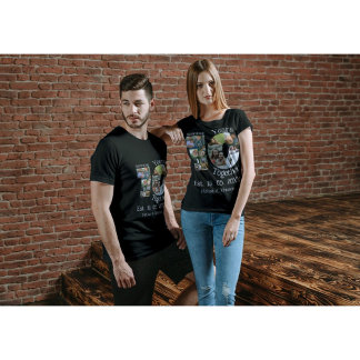 Custom 10th wedding anniversary 11 photo collage T-Shirt