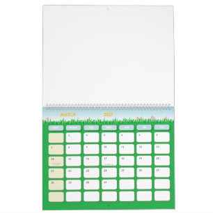 Custom 11" L x 14.25" W Colorful Seasons Calendar