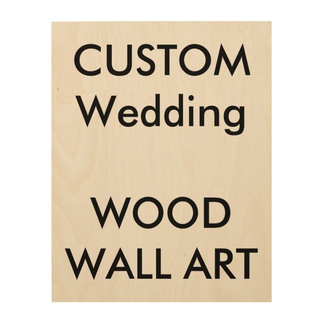 Custom 11" x 14" PHOTO PRINT ON WOOD (Front)