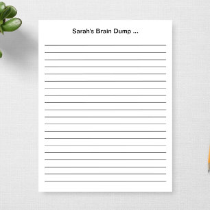 Custom 11 x 8.5 Lined Teacher Gift Personalized Notepad