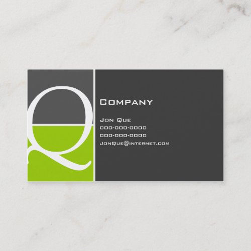 Custom 127 Monogram Business Card Templates