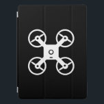 Custom 12.9 inch Ipad pro cover drone logo<br><div class="desc">Custom 12.9 inch Ipad pro cover drone logo. Tablet accessories for drone pilot or aerial photographer. Add your own name or quote. Birthday gift ideas for husband,  dad,  boyfriend,  son etc.</div>