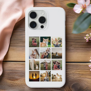Custom 12 Photo Collage iPhone 15 Pro Max Case