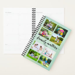 Custom 12 Photo Collage - Family Matters Daily Planner