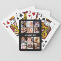 Custom 12 Photo Collage Playing Cards